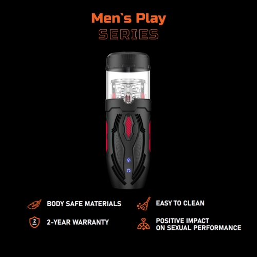 Автоматический мастурбатор Пульсатор для мужчин черный Erospace Men’s Play Automatic Male Masturbator модель B1 - 2