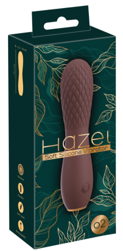 Силіконовий вібратор коричневого кольору Hazel - 1