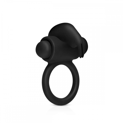 Ерекційне кільце чорного кольору Easy Toys Bunny Vibe Ring - 2