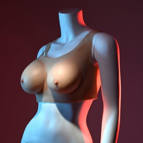 Накладні груди топ бежеві Gender X Undergarments Plate C-Cup 280 мм - 7