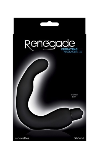 Вибромассажер простаты черного цвета NS Novelties Renegade - 2