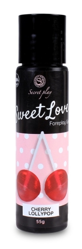 Оральний лубрикант на водній основі зі смаком вишні Secret Play Sweet Love 60 мл - 2