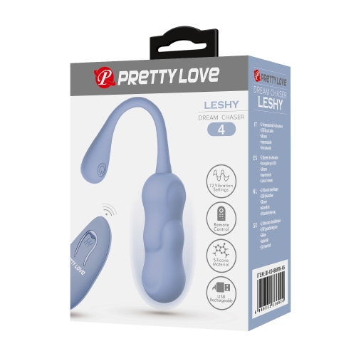 Виброяйцо вагинальное с пультом голубое Lybaile Pretty Love Leshy - 10