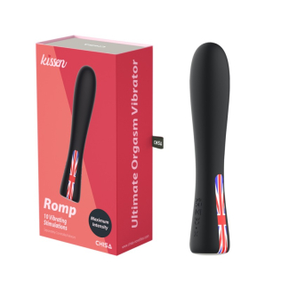  Вагинальный вибратор с британским флагом черный Chisa Ultimate Orgasm Vibrator Kissen Romp 