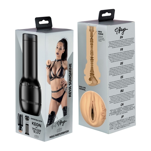 Мастурбатор в колбе вагина телесный для PowerBlow и Keon Kiiroo Feel Reya Sunshine PBC - 7
