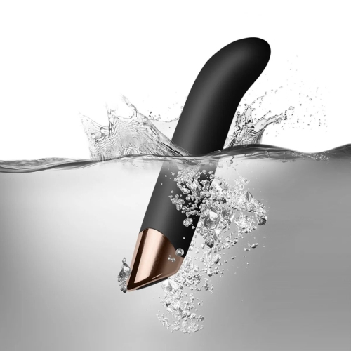 Вібратор вагінальний та для точки G чорного кольору Rocks Off Chaiamo G - 3