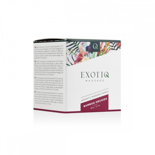 Масажна свічка з ароматом орхідеї з домішкою запаху бамбука Exotiq Massage Candle 60 мл - 4