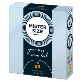 Презервативы Mister Size 53 mm (мм) 3 штуки Мистер Сайз