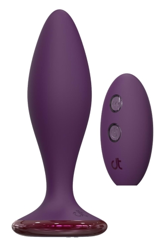 Анальный вибратор с пультом фиолетовый Dreamtoys Glam - 2