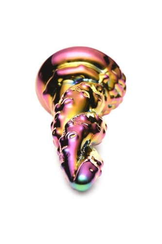 Фэнтезийный фаллоимитатор радужный стеклянный Creature Cocks Enchanting Rainbow Dildo - 3