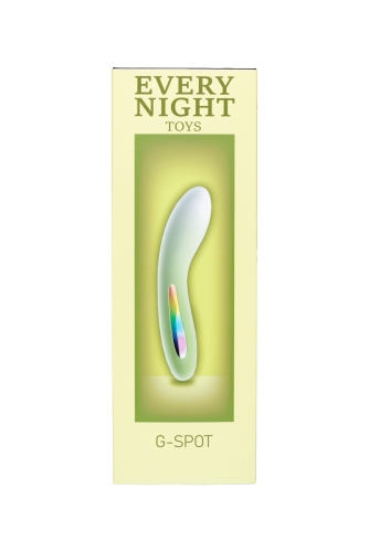 Мини вибратор для точки G с цветным светодиодом градиент зеленый Odeco Every Night Toys - 5