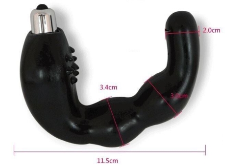 Вібромасажер простати чорний Anal Stimulator for Duble pleasure YUE-PRM020 - 5