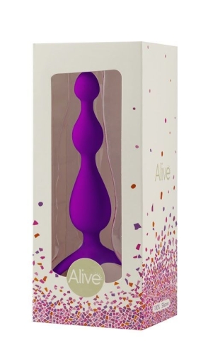Анальні кульки Alive Arrow Purple - 2