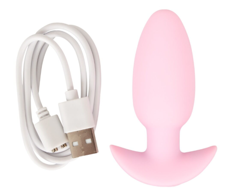Анальна вібропробка рожева Soft Silicone Vibrating Mini Butt Plug - 3