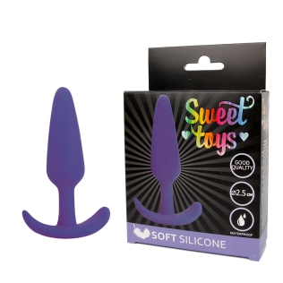 Втулка анальна фіолетова L 95 мм D 25 мм SWEET TOYS