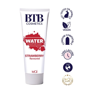 Лубрикант на водній основі з ароматом полуниці Mai BTB Flavored Strawberry 100 мл