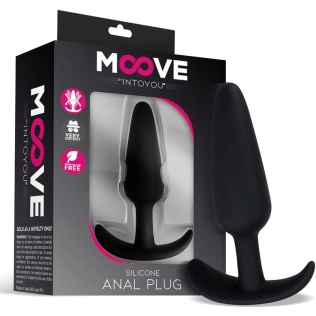 Анальная пробка из медицинского силикона черная Intoyou Silicone Butt Plug Small