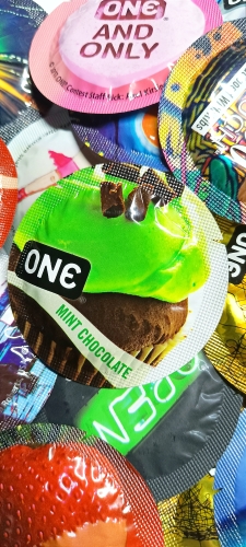 Презервативи ONE Mint Chocolate аромат м'яти з шоколадом (по 1 шт) - 4