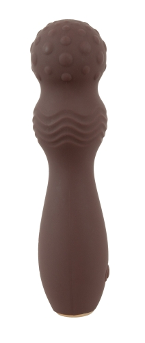 Силиконовый вибратор с универсальной головкой коричневого цвета You2Toys Hazel - 8
