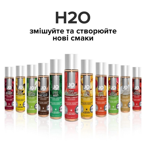 Лубрикант їстівний для оральних ласк смак кавуна System JO H2o 30 мл - 5