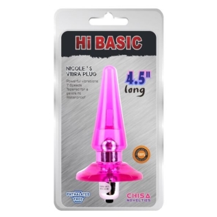 Анальний плаг з вібрацією Chisa Nicole's Vibra Plug рожевий
