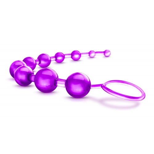 Анальний ланцюжок фіолетового кольору Blush BASIC BEADS - 2