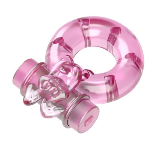 Віброкільце для продовження ерекції з стимулятором клітора LYBAILE Vibrator &amp; condom - 5