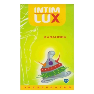 Презерватив с усиками латексный прозрачного цвета Intim lux Казанова 1 штука
