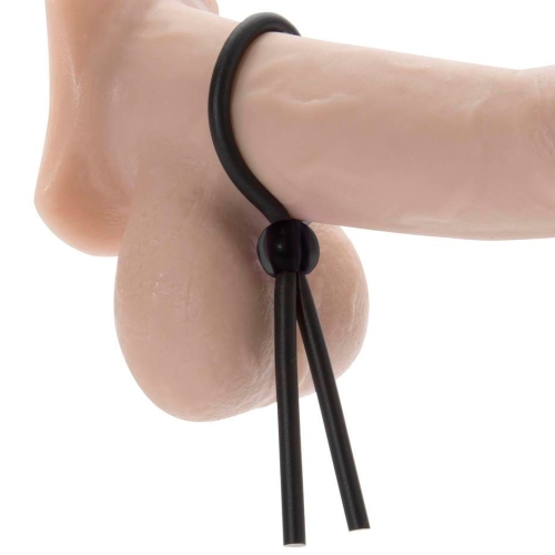 Петля для поддержания эрекции пениса Super Cock Ring silikon Black, art 840542 - 2