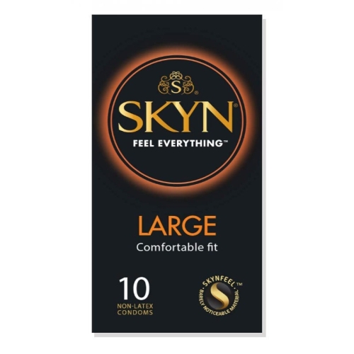 Презервативы ультратонкие большого размера из полиизопрена SKYN Large 10 штук - 1
