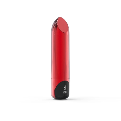 Віброкуля-помада для клітора та сосків червона Loviss Lipstick Bullet Vibrator 9 режимів - 2
