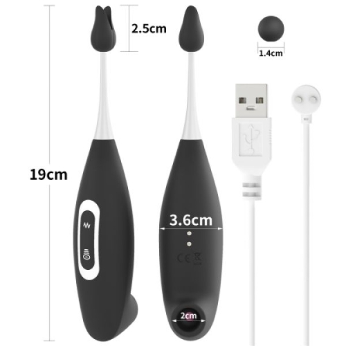 Вибратор для клитора черный Lovetoy IJOY Pro - 2