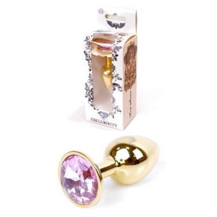 Анальна пробка із кристалом бузкового кольору BOSS of TOYS Jewellery plug