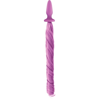 Анальная пробка с хвостом пони фиолетового цвета NS Novelties Unicorn tails