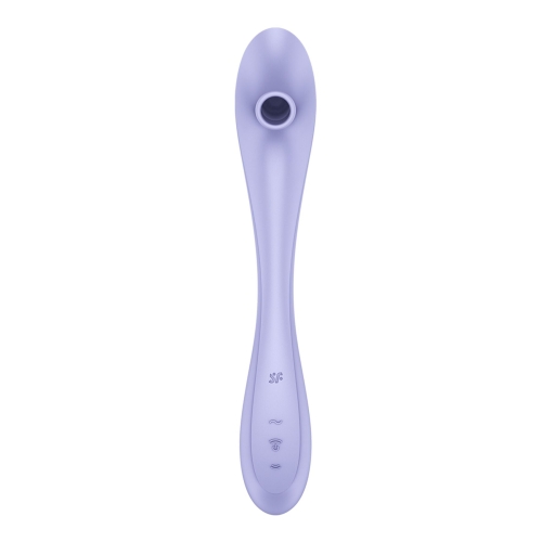 Вакуумный клиторальный стимулятор силиконовый сиреневый Satisfyer Easy Lover - 3