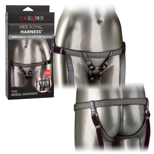 Трусики для страпона сірого кольору California еxotic novelties he Regal Duchess Silver