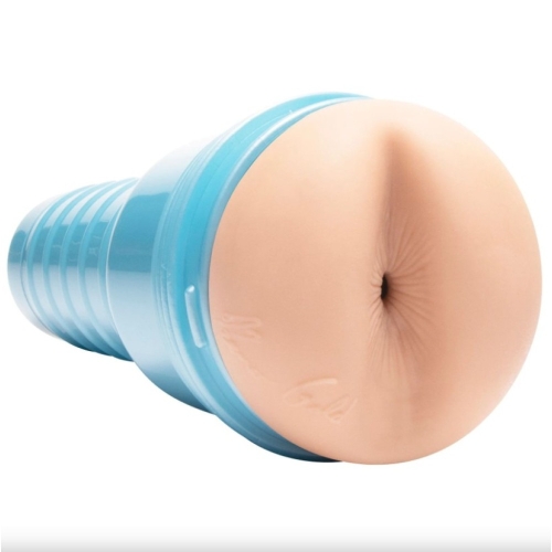 Мастурбатор в колбе анус порноактрера Рено Голд бежевого цвета Fleshlight - 3