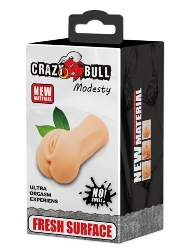 Реалістичний мастурбатор-попка тілесний CRAZY BULL-MODESTY - 9