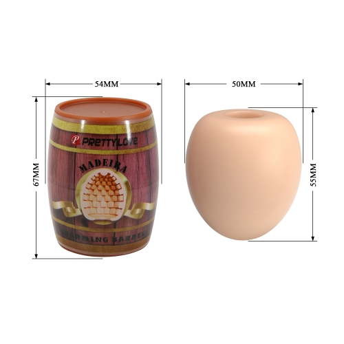 Мастурбатор яйце бежевого кольору Lybaile Pretty Love MADEIRA Charming barrel - 8