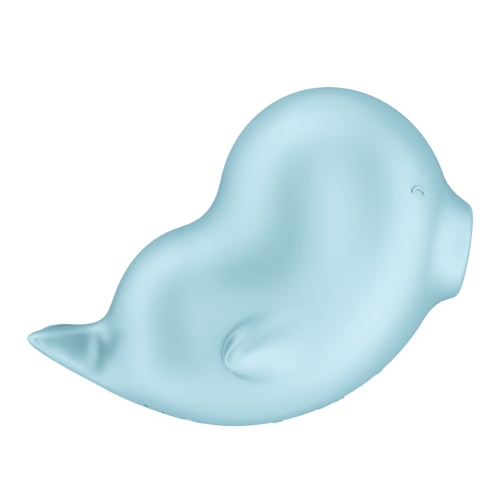 Вакуумный клиторальный стимулятор голубого цвета Satisfyer Sassy Seal - 2