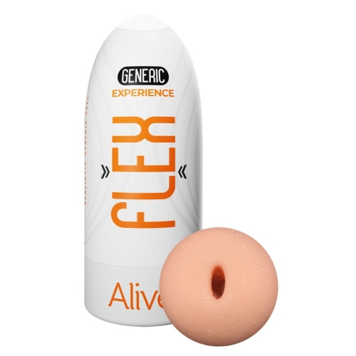 Мастурбатор мужской в колбе анус телесный Alive Flex Generic размер M - 1