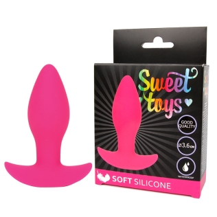Втулка анальна яскраво-рожева L 85 мм d 36 мм SWEET TOYS