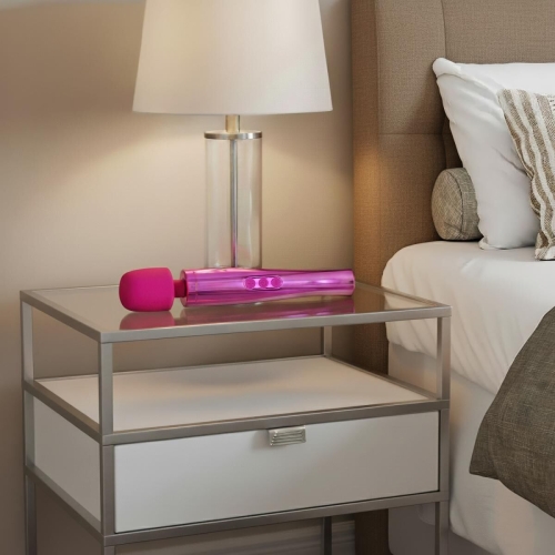 Масажер у вигляді мікрофона рожевого кольору MyMagicWand - Wand Massger Electric Pink - 9