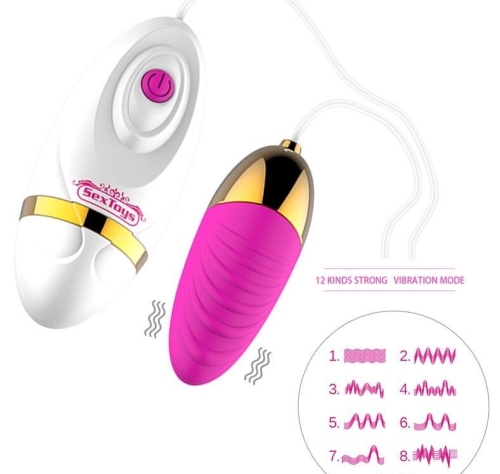 Вибро яйцо водонепроницаемое на пульте розовое XESE - 3