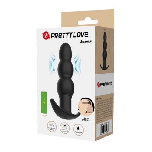 Анальний вібропробка куляста Lybaile PRETTY LOVE Aeaeeas Vibrating Anal Plug - 10