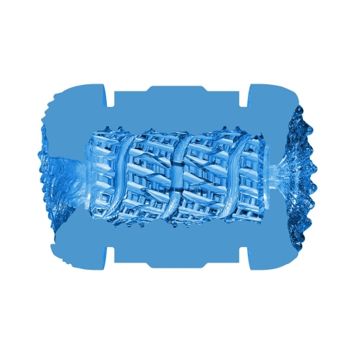 Мастурбатор Двосторонній Анус і Вагіна синього кольору Fleshlight Quickshot Alien - 11