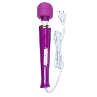 Вібромасажер Ванд у формі мікрофона фіолетового кольору Boss series Magic Massager