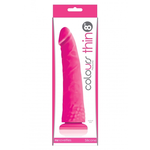 Фаллоимитатор реалистичный силиконовый на присоске розового цвета NS Novelties Real body cum kane - 2