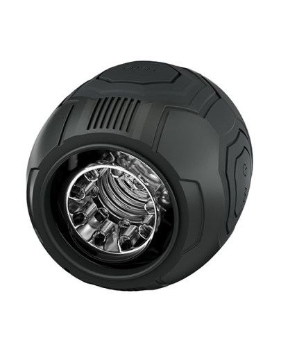 Мастурбатор у колбі з вібрацією для чоловіків чорний Blush Dome X - 3