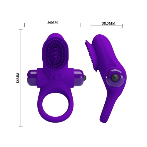 Кільце ерекційне з вібро-стимуляцією клітора Pretty Love Vibrant penis ring II BI-210205-1 - 8